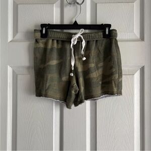 Small SO Perfect Lounge Short Green Camo Soft Womens Pajamas comfy print